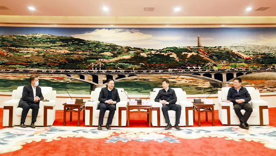 余紅輝拜會陜西省委副書記、延安市委書記趙剛